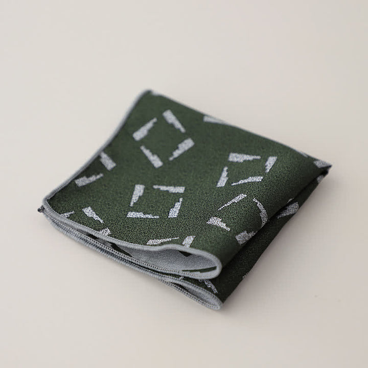 Fazzoletto da taschino jacquard con motivi floreali di lusso da uomo - Stile n. 2 - image 5