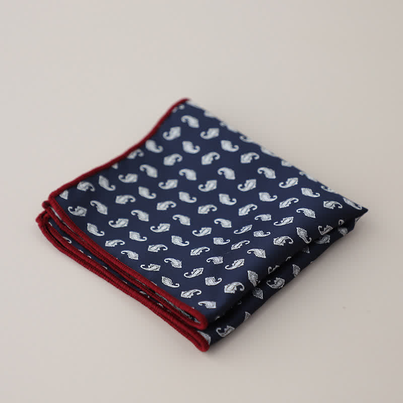Fazzoletto da taschino jacquard con motivi floreali di lusso da uomo - Stile n. 9 - image 12