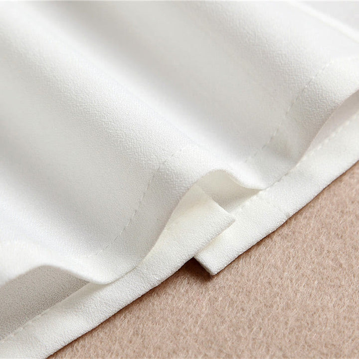 Camicia con risvolto staccabile, colletto finto con volant e manica