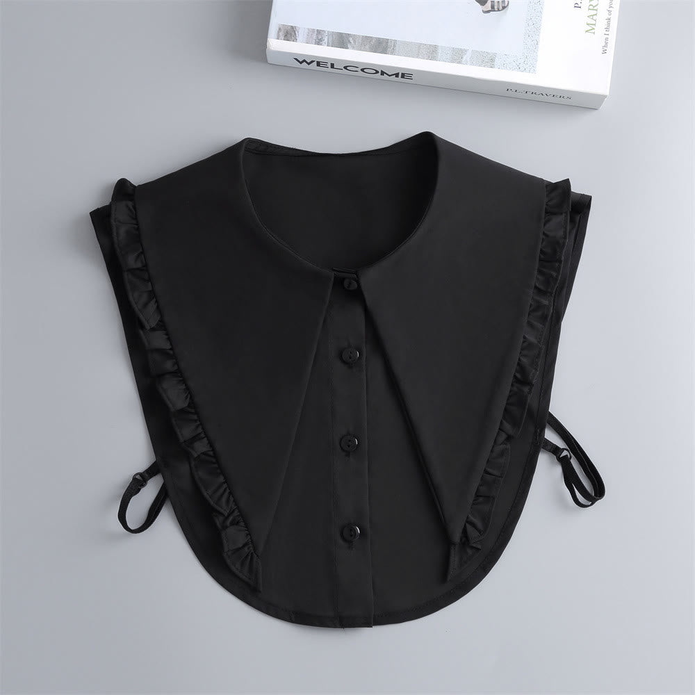 Camicia mezza staccabile con colletto falso e ampio risvolto