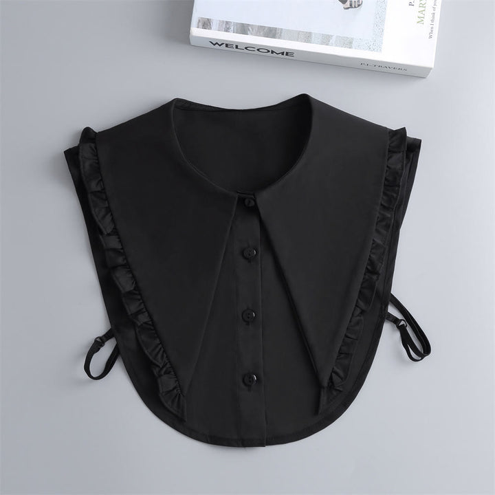 Camicia mezza staccabile con colletto falso e ampio risvolto