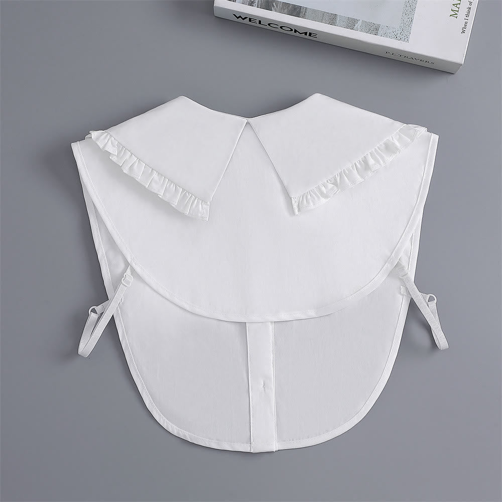 Camicia mezza staccabile con colletto falso e ampio risvolto