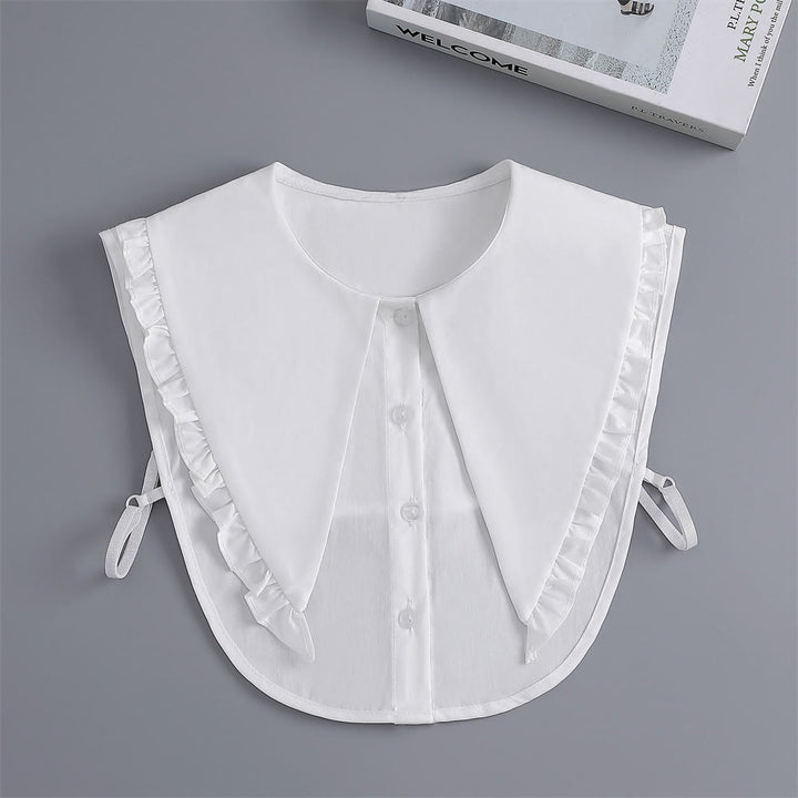 Camicia mezza staccabile con colletto falso e ampio risvolto