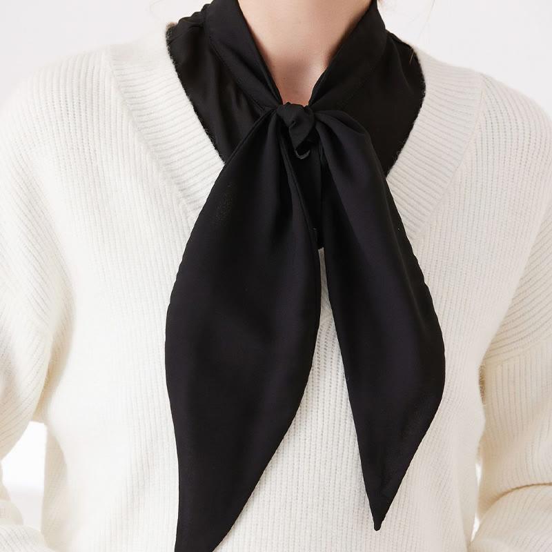 Grande colletto finto con colletto staccabile a mezza camicia con coniglietto