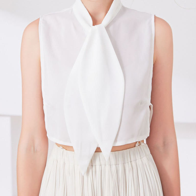 Grande colletto finto con colletto staccabile a mezza camicia con coniglietto