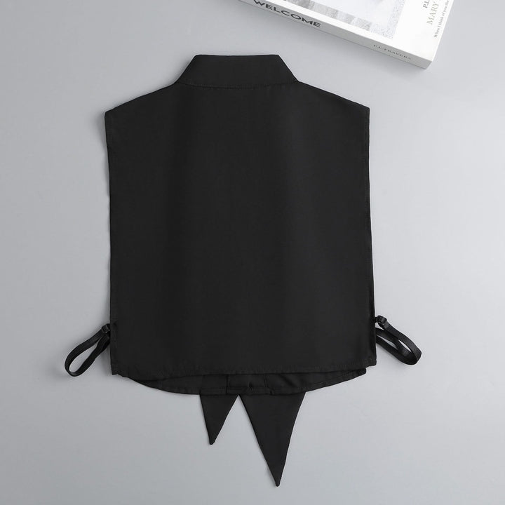 Grande colletto finto con colletto staccabile a mezza camicia con coniglietto