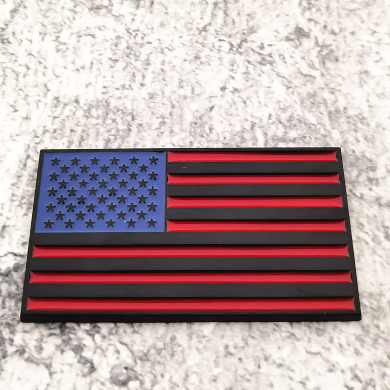 Adesivo in metallo con bandiera americana per auto