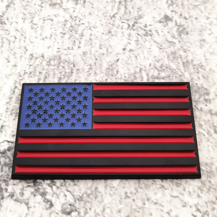 Adesivo in metallo con bandiera americana per auto
