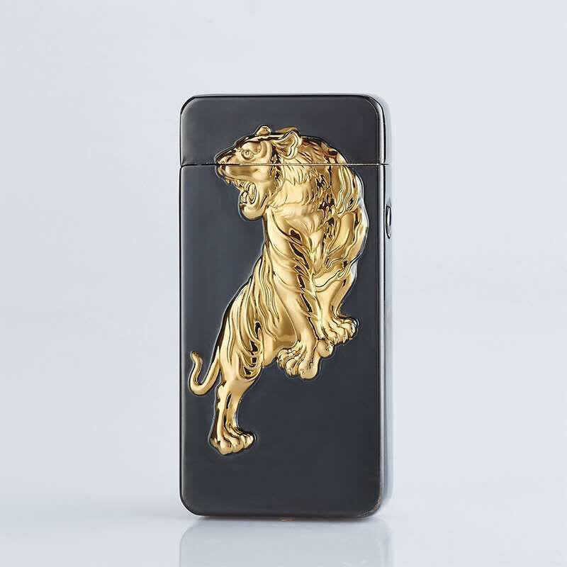 Accendino elettronico ricaricabile USB senza fiamma Dragon Double Arc