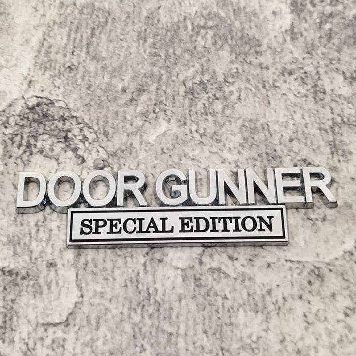 Adesivo in metallo per auto DOOR GUNNER SPECIAL EDITION