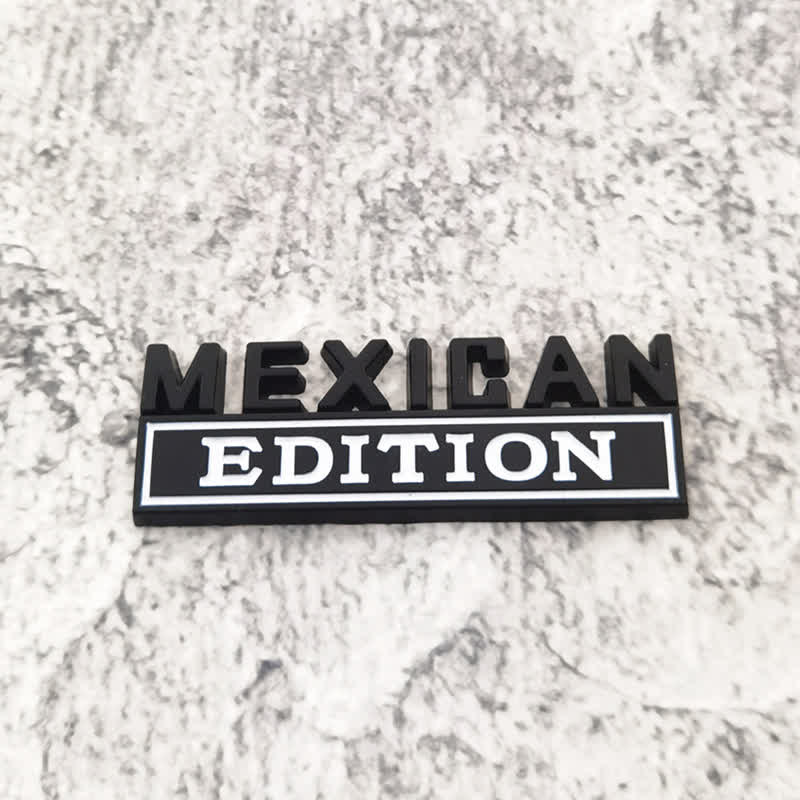 Adesivo in metallo per auto MEXICAN EDITION