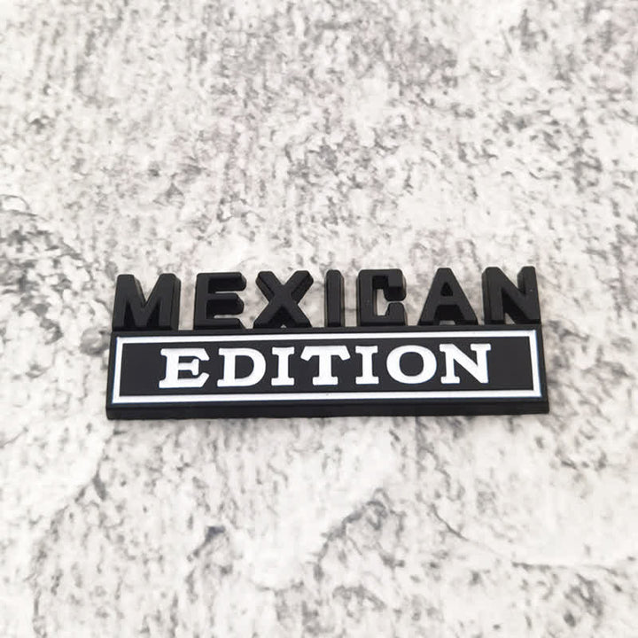 Adesivo in metallo per auto MEXICAN EDITION