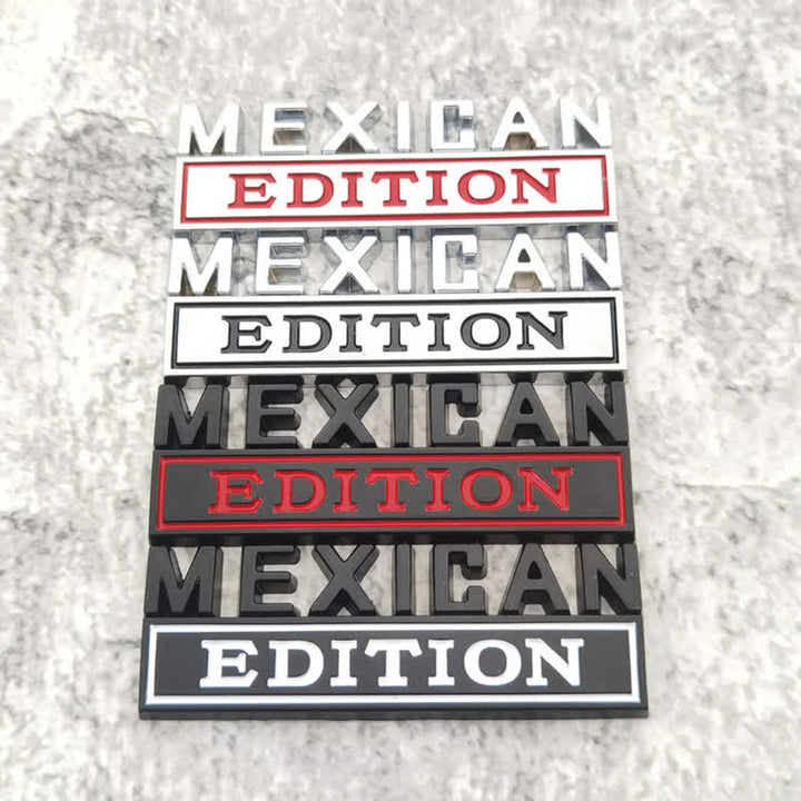 Adesivo in metallo per auto MEXICAN EDITION