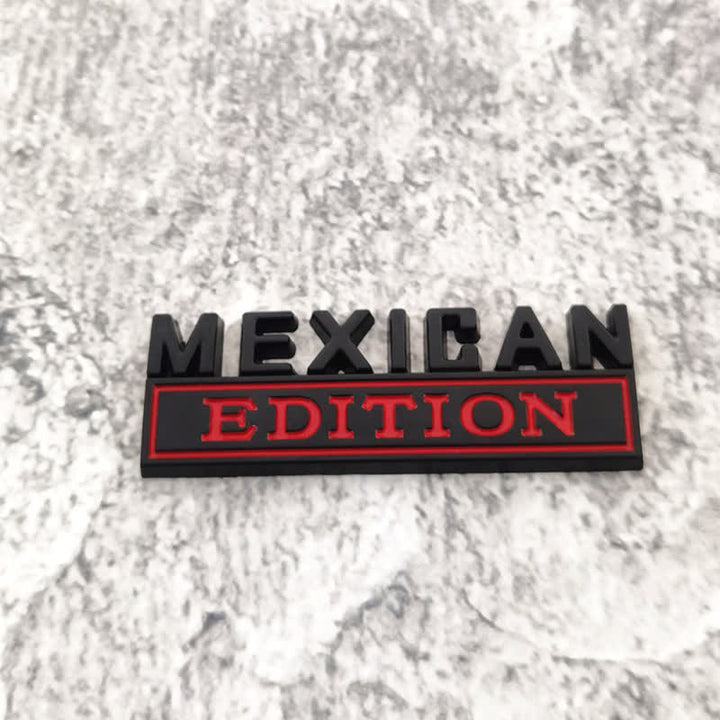 Adesivo in metallo per auto MEXICAN EDITION