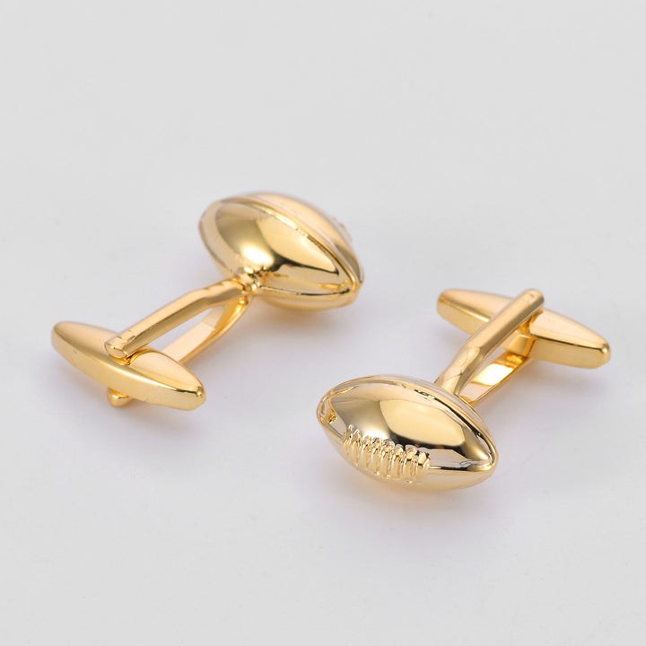 Set di gemelli da polso da uomo con copri bottoni Rugby Time - image 8