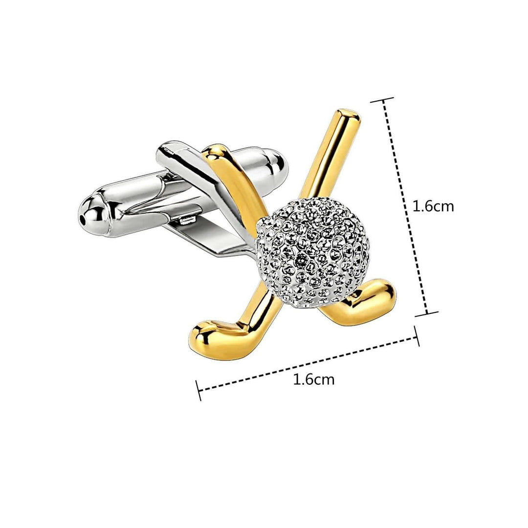 Set di gemelli Golf Time Button Covers da uomo, 1 paio