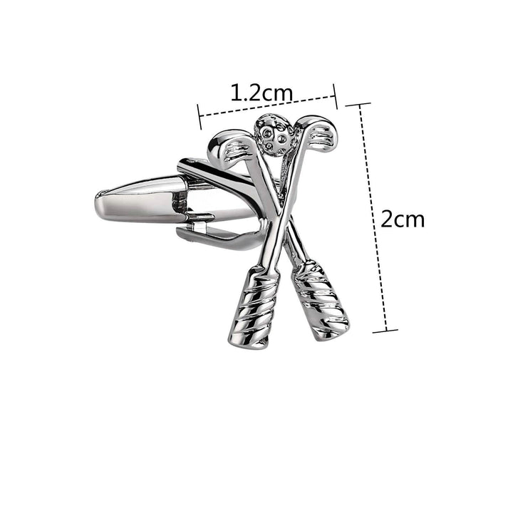 Set di gemelli Golf Time Button Covers da uomo, 1 paio