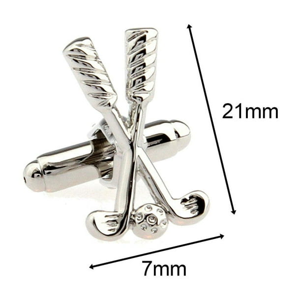 Set di gemelli Golf Time Button Covers da uomo, 1 paio