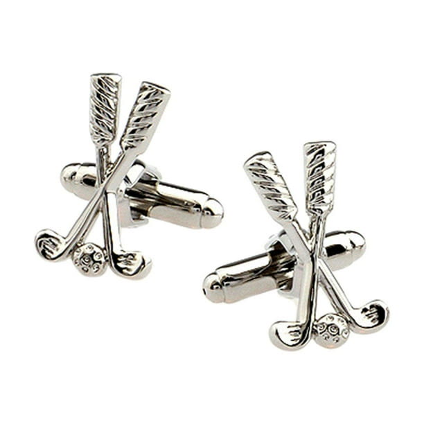 Set di gemelli Golf Time Button Covers da uomo, 1 paio