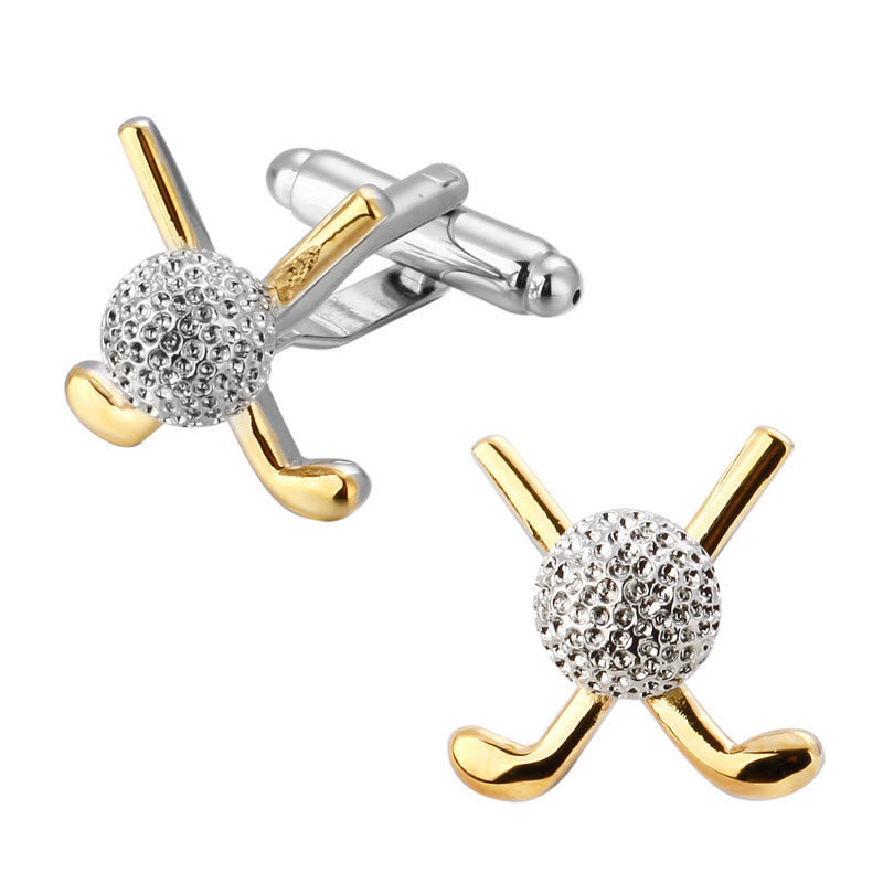 Set di gemelli Golf Time Button Covers da uomo, 1 paio