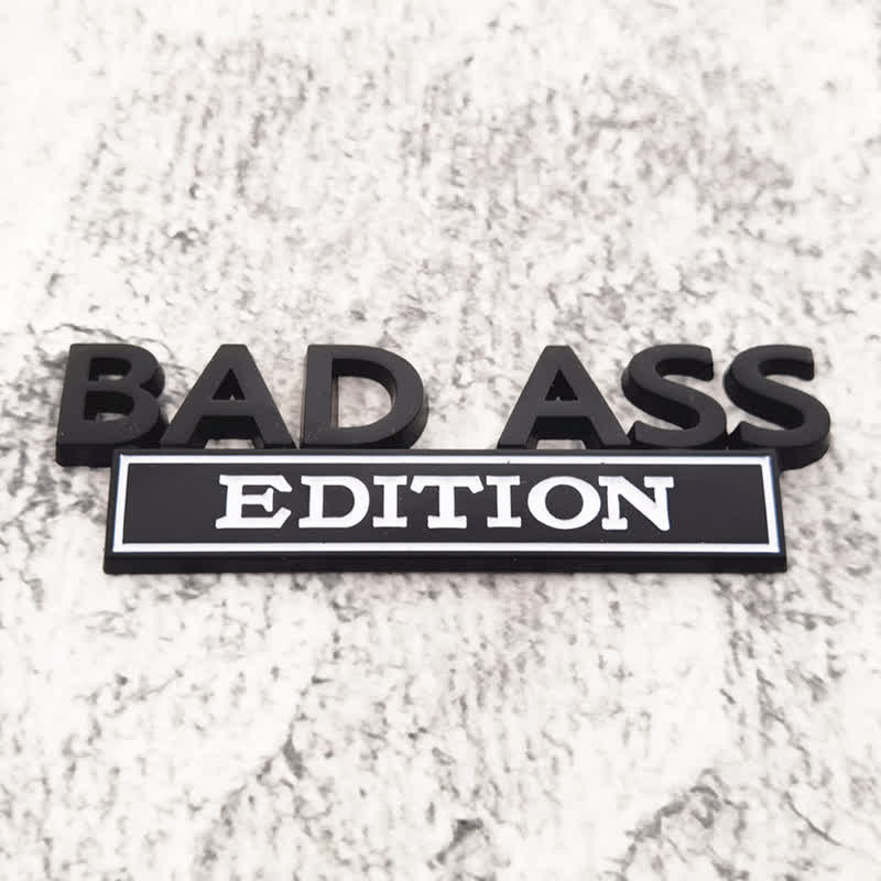 Distintivo per auto adesivo in metallo BAD ASS EDITION