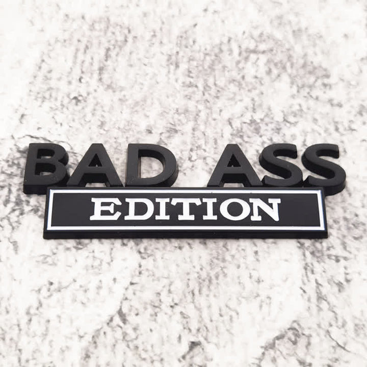 Distintivo per auto adesivo in metallo BAD ASS EDITION