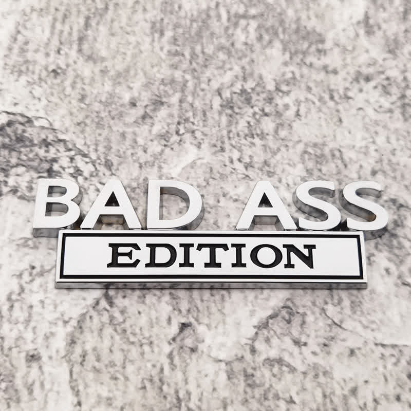 Distintivo per auto adesivo in metallo BAD ASS EDITION