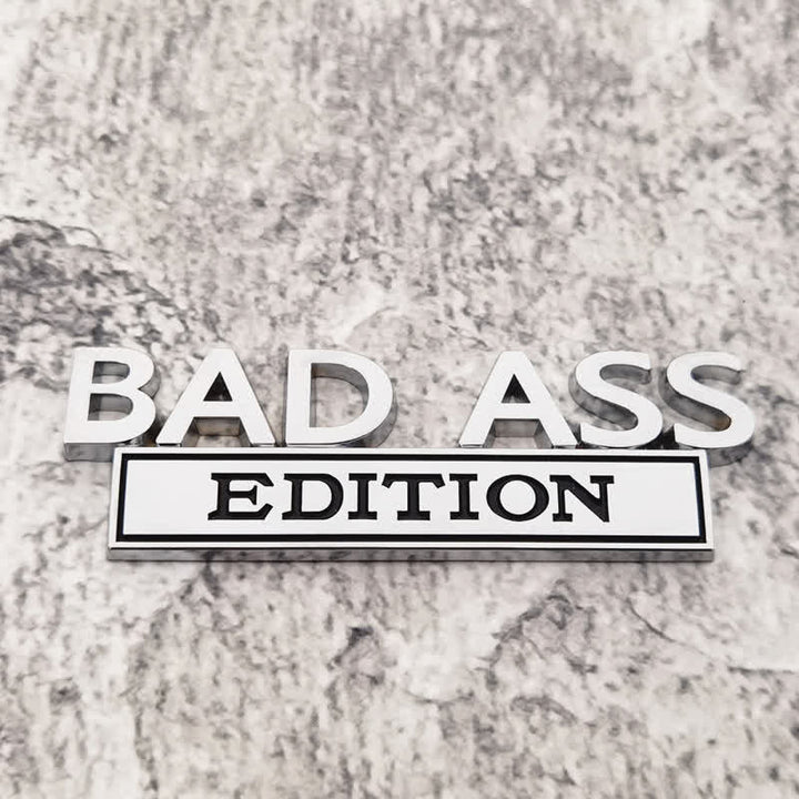 Distintivo per auto adesivo in metallo BAD ASS EDITION