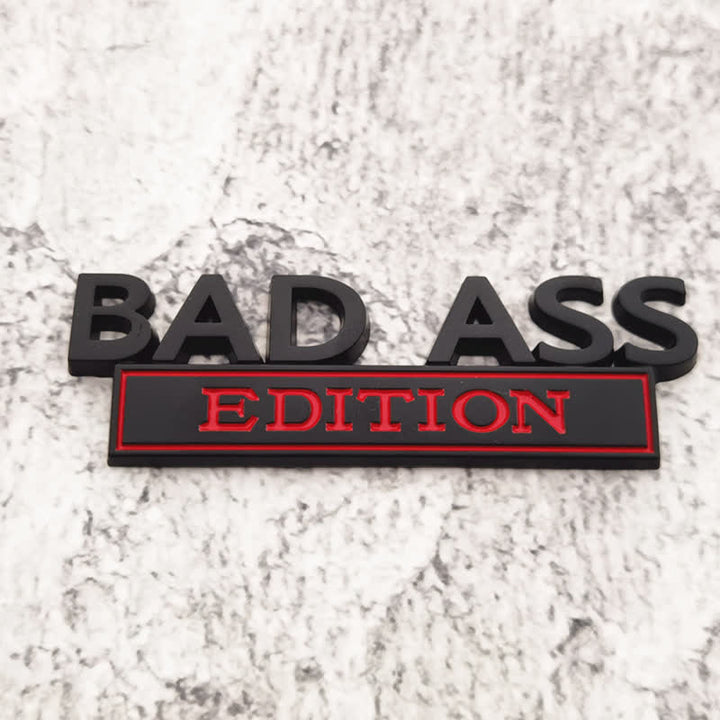 Distintivo per auto adesivo in metallo BAD ASS EDITION