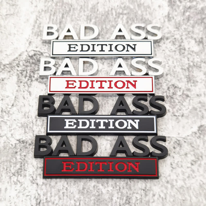 Distintivo per auto adesivo in metallo BAD ASS EDITION