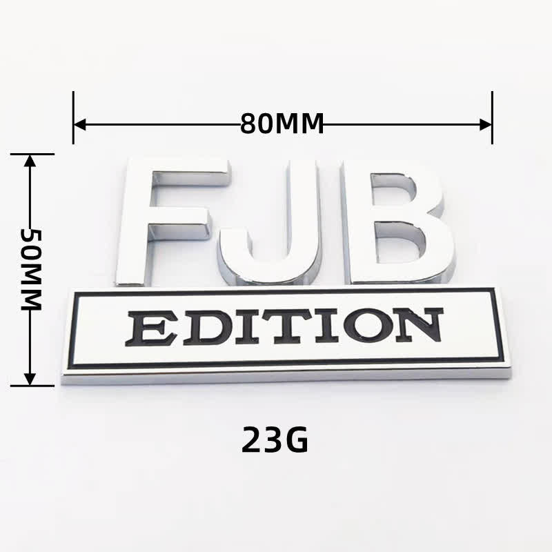 Distintivo per auto adesivo in metallo FJB EDITION