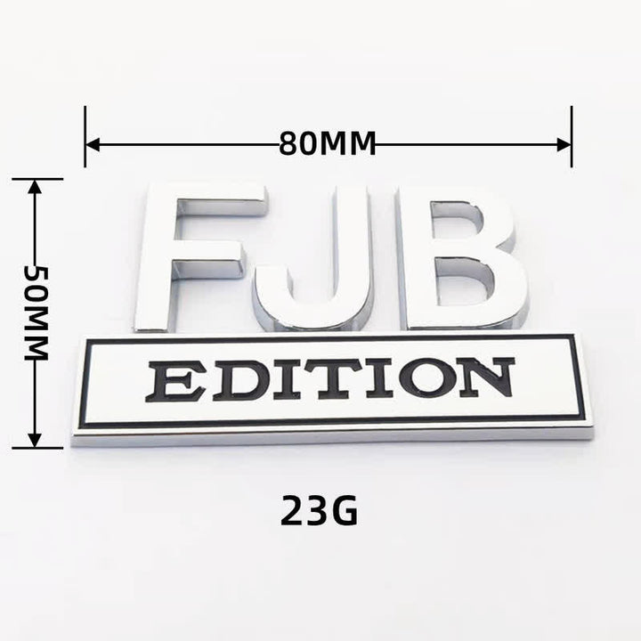 Distintivo per auto adesivo in metallo FJB EDITION