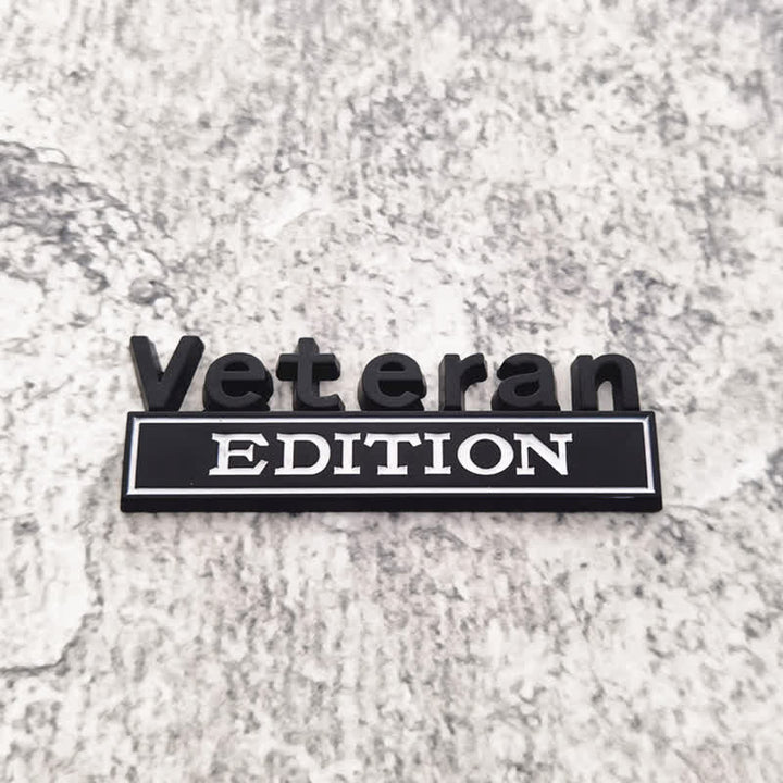 Distintivo per auto adesivo in metallo Veteran EDITION