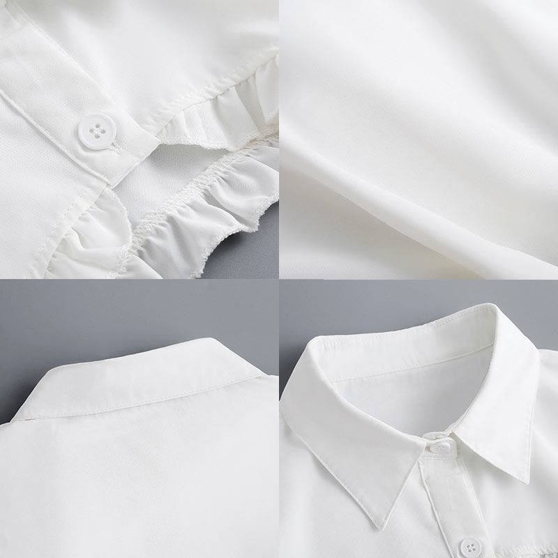 Mantella corta per protezione solare, mezza camicia staccabile