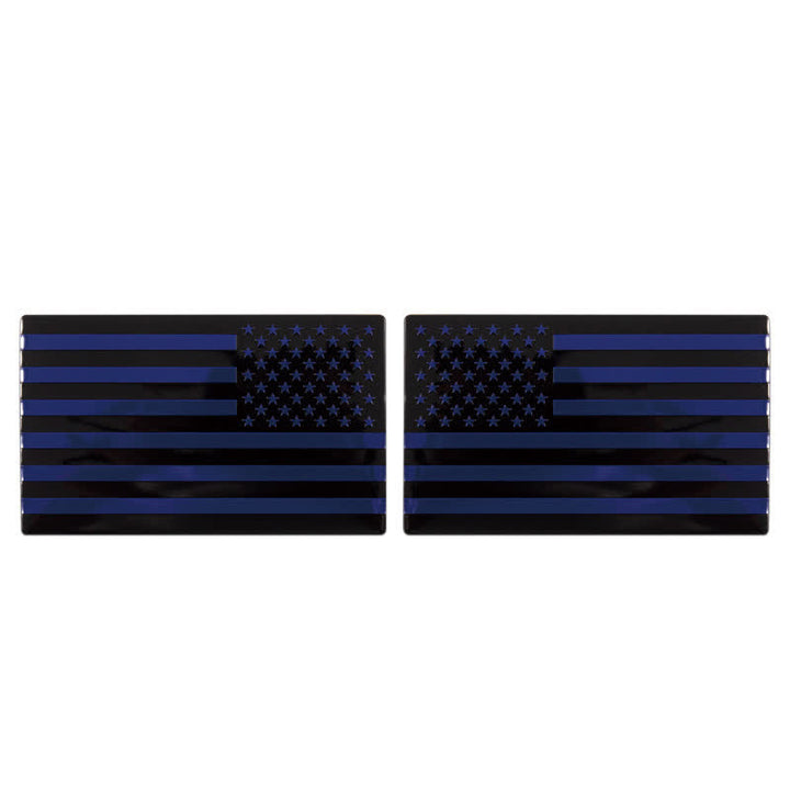 2 pezzi di distintivo per auto con bandiera americana in metallo - Blu - image 7