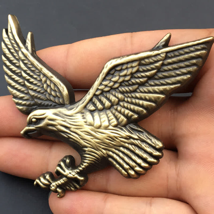 Adesivo in metallo con stemma per auto Flying Eagle - Bronzo - image 0