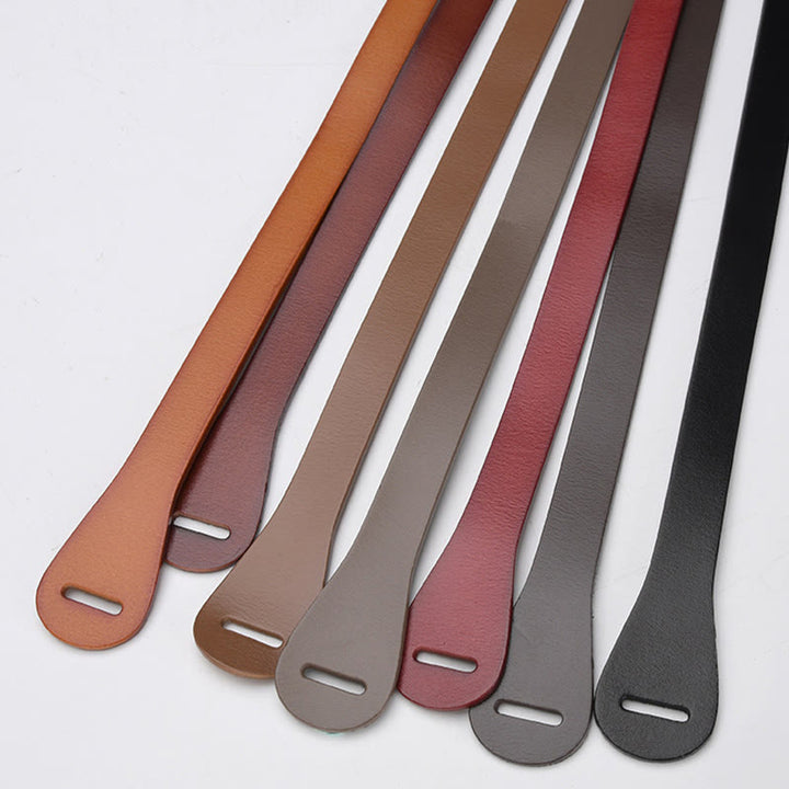 Cintura decorativa in pelle con nodo classico in tinta unita