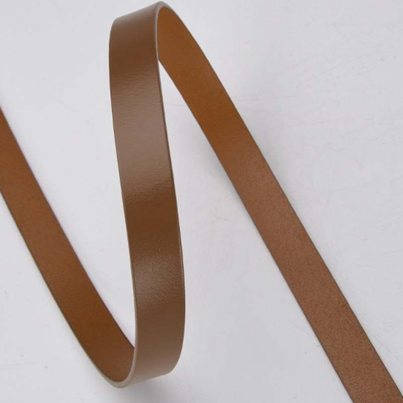 Cintura decorativa in pelle con nodo classico in tinta unita