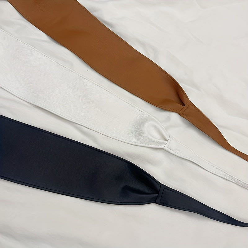 Cintura larga per donna Cintura corsetto in pelle