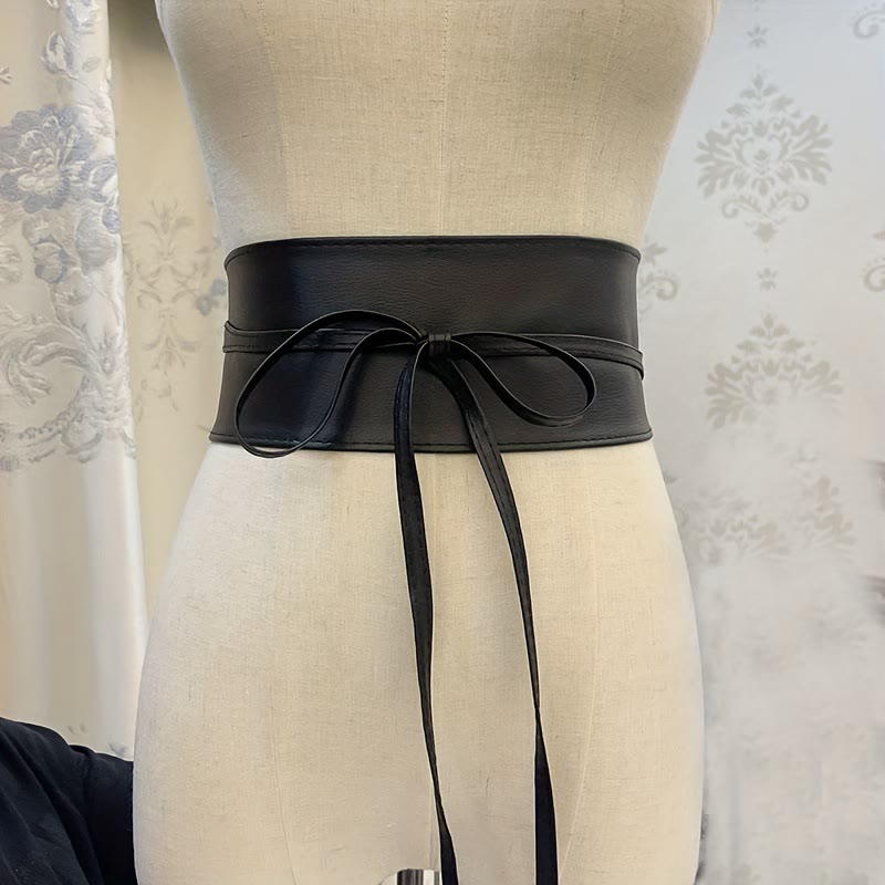 Cintura larga per donna Cintura corsetto in pelle