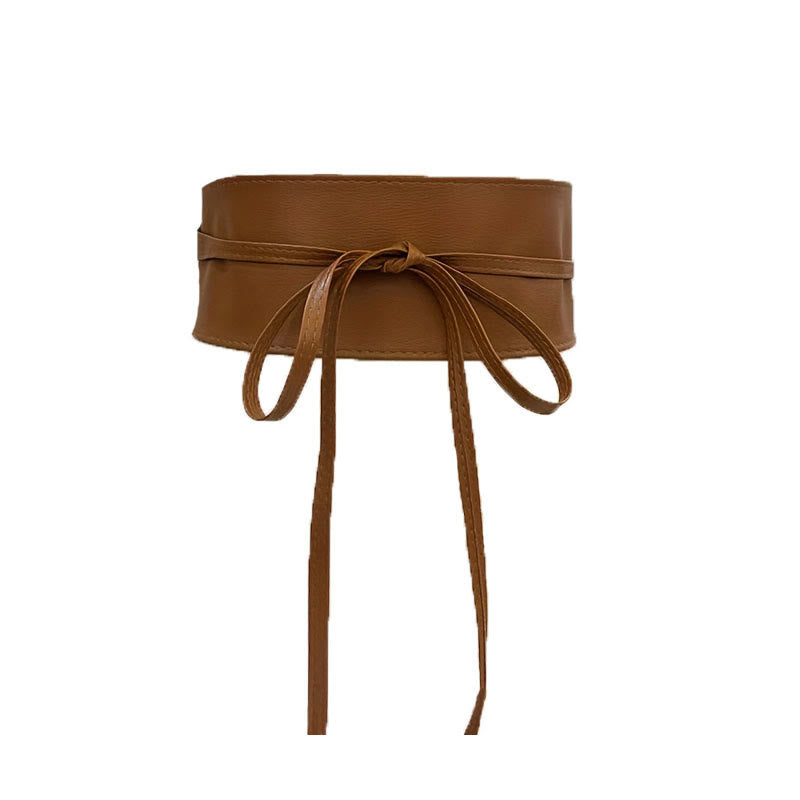 Cintura larga per donna Cintura corsetto in pelle