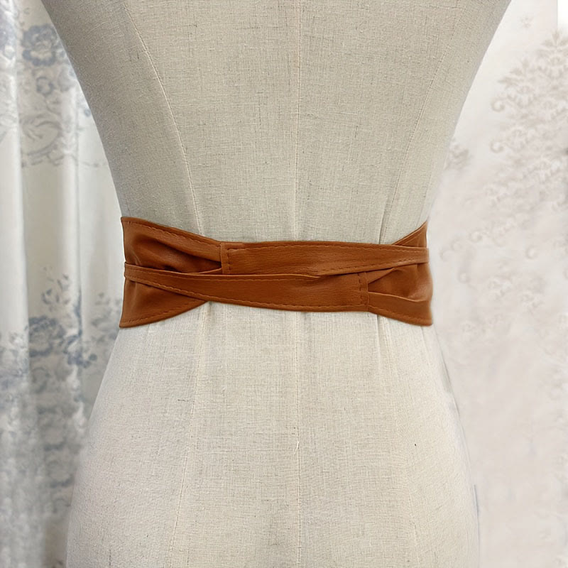 Cintura larga per donna Cintura corsetto in pelle - image 2