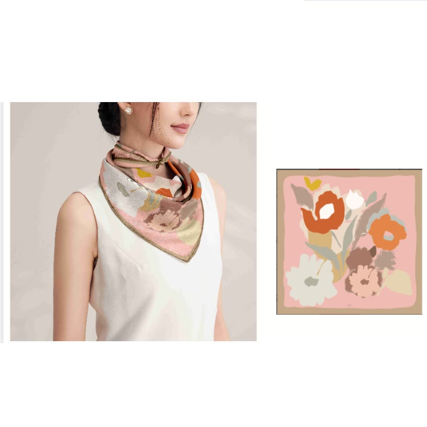 Sciarpa sottile in seta The Truth About Spring da donna - image 1