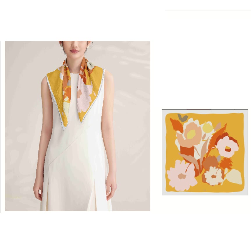 Sciarpa sottile in seta The Truth About Spring da donna - image 3