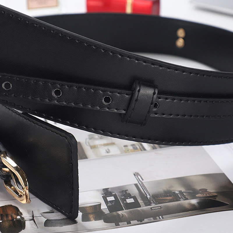 Cintura in pelle staccabile Cintura corsetto a doppio uso da donna