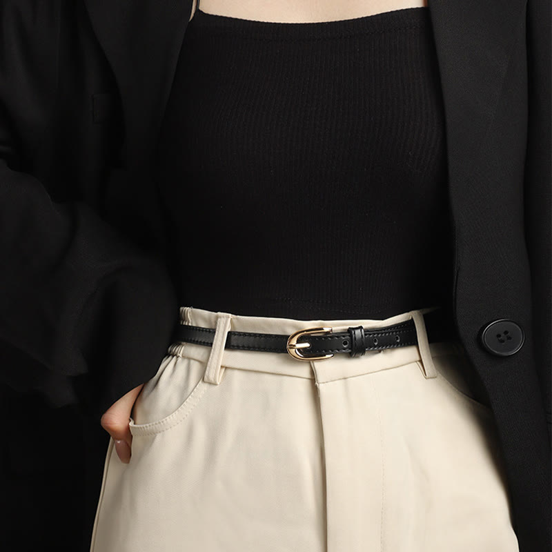 Cintura in pelle staccabile Cintura corsetto a doppio uso da donna