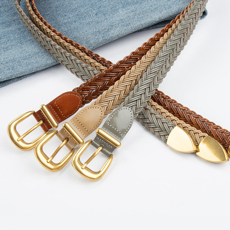 Cintura intrecciata in pelle vegana Cintura da donna