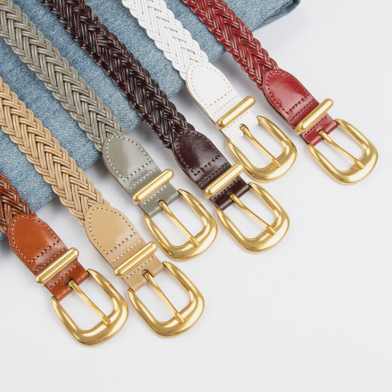 Cintura intrecciata in pelle vegana Cintura da donna