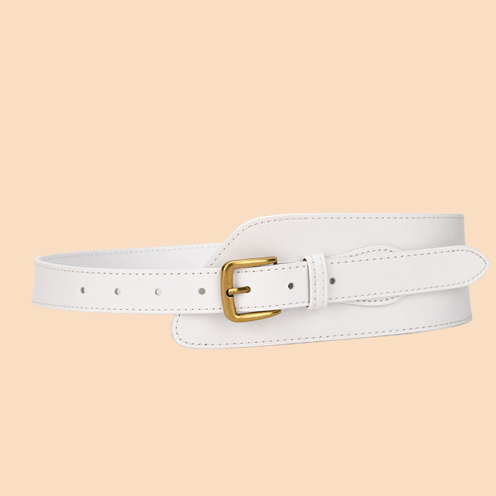 Cintura in vera pelle per corsetto da donna - Bianco - image 17