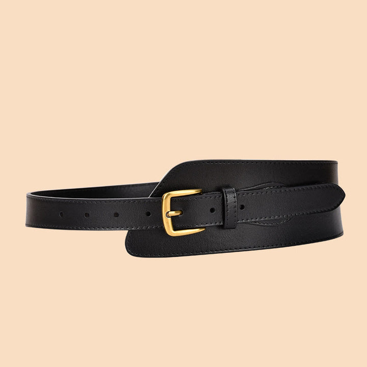 Cintura in vera pelle per corsetto da donna - Nero - image 12